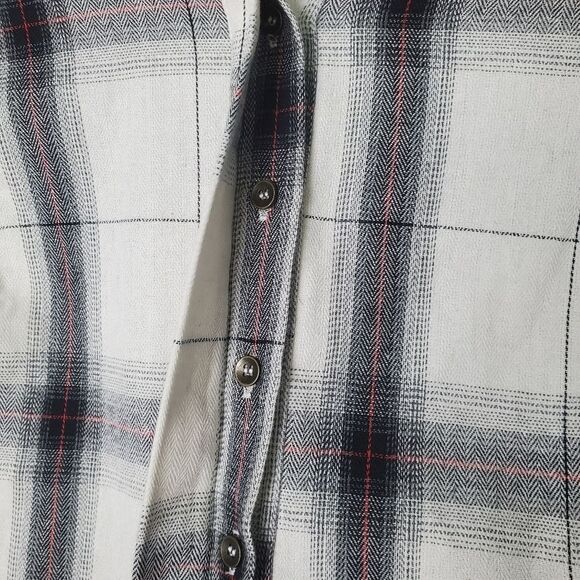 NWT Heartloom Luka Plaid Lace-Up Back Shirt Size XS - Picture 5 of 10